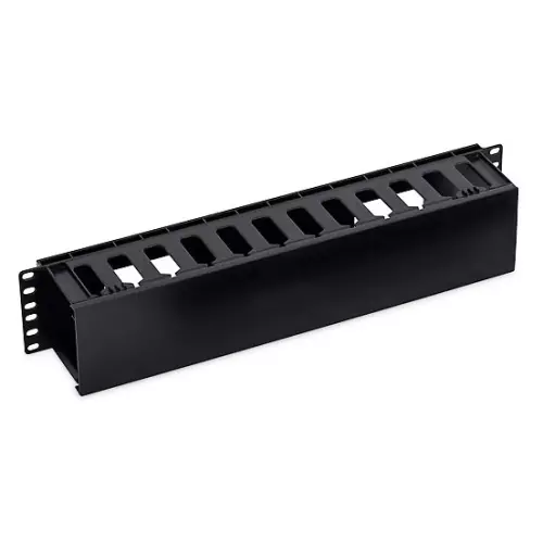 obrázek produktu 19' vyvazovací panel 2U plastový RAL9005