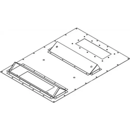 obrázek produktu Redukce pro klim.X1,X2 600x800 do šířky rozv.šedá