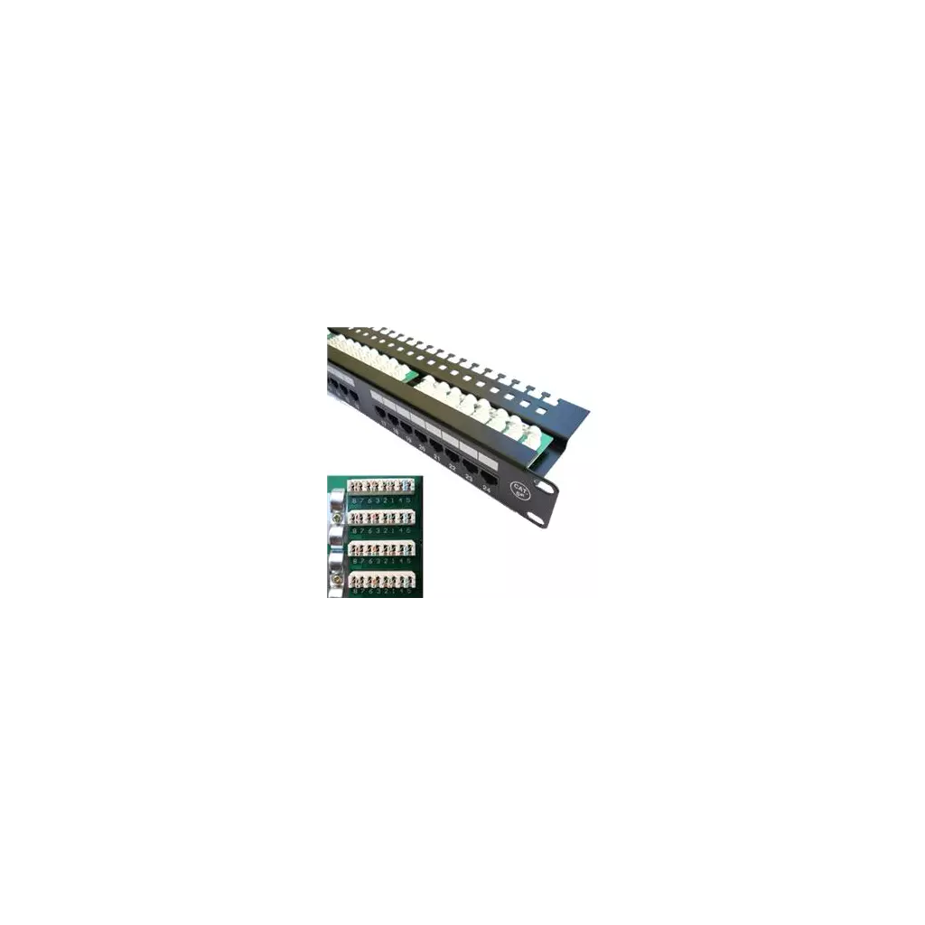 Obrázek produktu DATACOM Patch panel 24x RJ-45,Cat5e UTP, 19