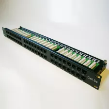 obrázek produktu DATACOM Patch panel 48p. Cat5e 1U BK 8x6p. Modul, UTP, 19"