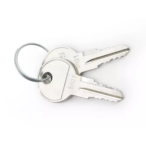 obrázek produktu Klíč pro nástěnné a stojan. racky, 2ks na kroužku