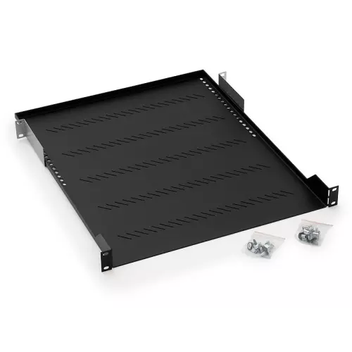 obrázek produktu 19" police A1 s perforací 550mm, max.40kg černá