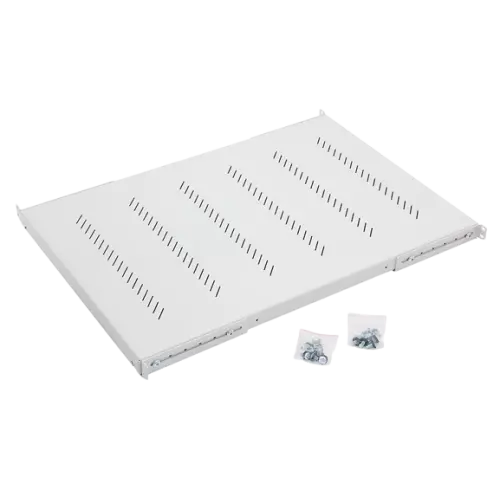 obrázek produktu 19" police A1 s perforací 750mm, max.40kg šedá