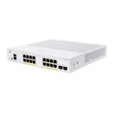 obrázek produktu Cisco Business 350 Series CBS350-16P-2G - Přepínač - L3 - řízený - 16 x 10/100/1000 (PoE+) + 2 x gigabitů SFP - Lze montovat do rozva
