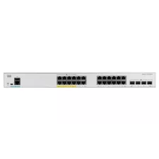 obrázek produktu Cisco Catalyst 1000-24P-4G-L - Přepínač - řízený - 24 x 10/100/1000 (PoE+) + 4 x Gigabit SFP (uplink) - Lze montovat do rozvaděče - 