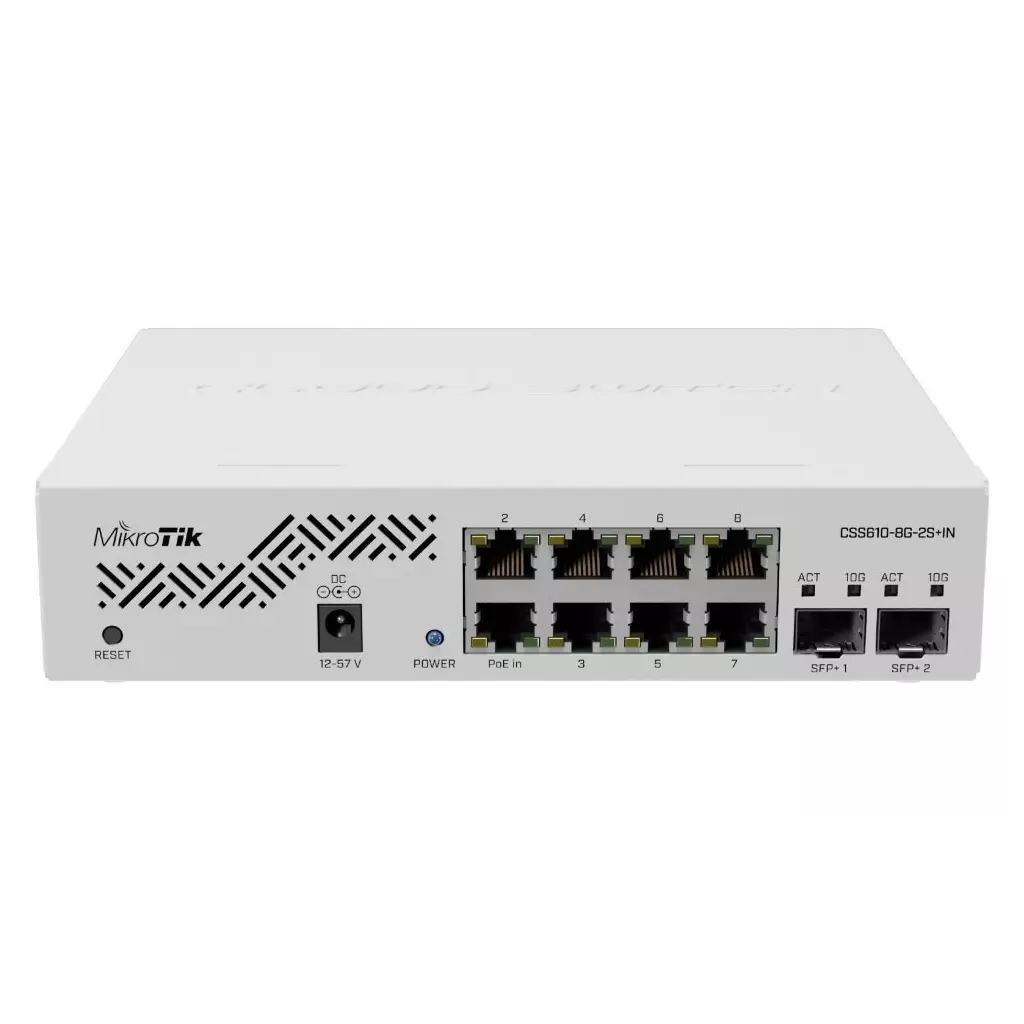 Obrázek produktu MikroTik CSS610-8G-2S+IN, 8port cloud switch
