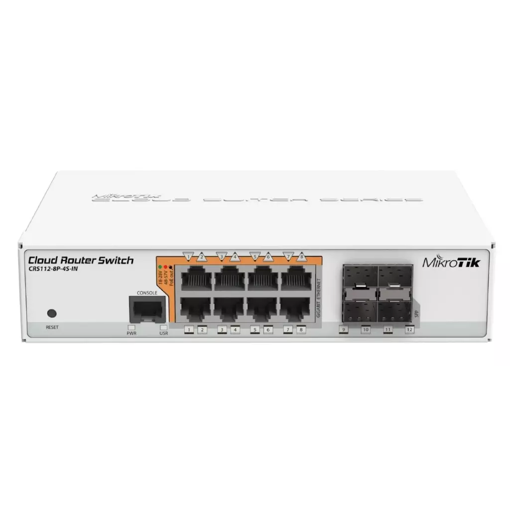 Obrázek produktu MikroTik CRS112-8P-4S-IN  Cloud Router Switch