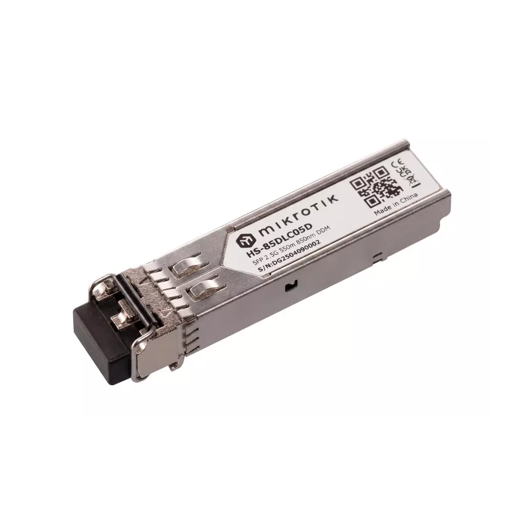 Obrázek produktu MikroTik HS-85DLC05D, SFP1.25G/2.5G MM 550m 850nm, Dual LC-connector