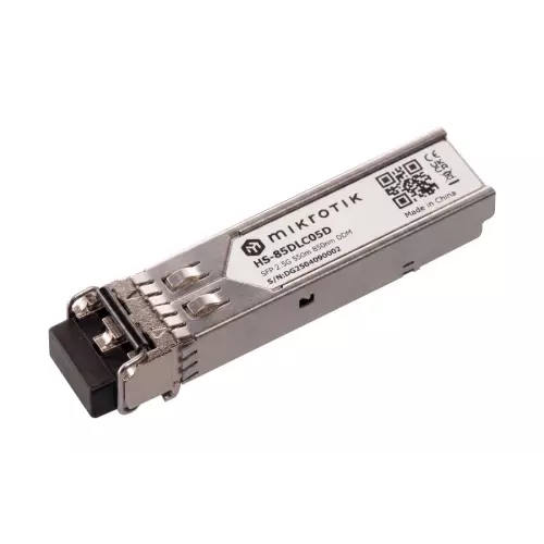 obrázek produktu MikroTik HS-85DLC05D, SFP1.25G/2.5G MM 550m 850nm, Dual LC-connector