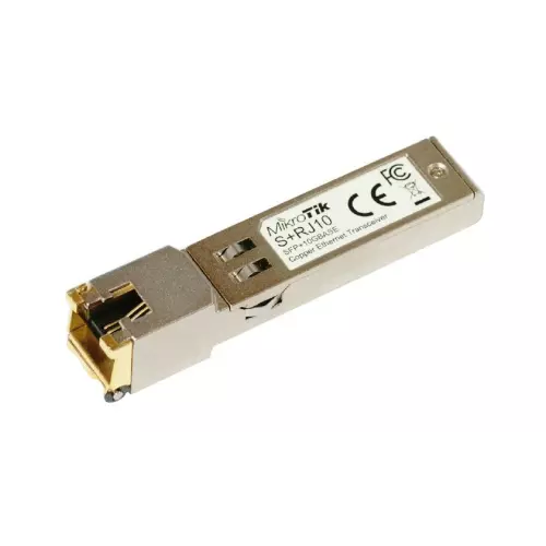 obrázek produktu MikroTik S+RJ10 - RJ45 SFP+ metalický modul 10/100/1000M/2.5G/5G/10G