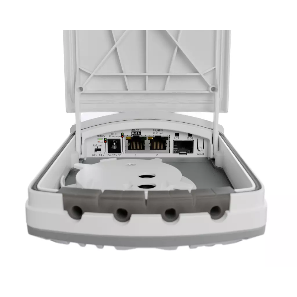 Obrázek produktu MikroTik FTC21-ups Fiber-to-Copper Converter s UPS funkcí (2 x 1G Eth, 1 x 2.5G SFP)