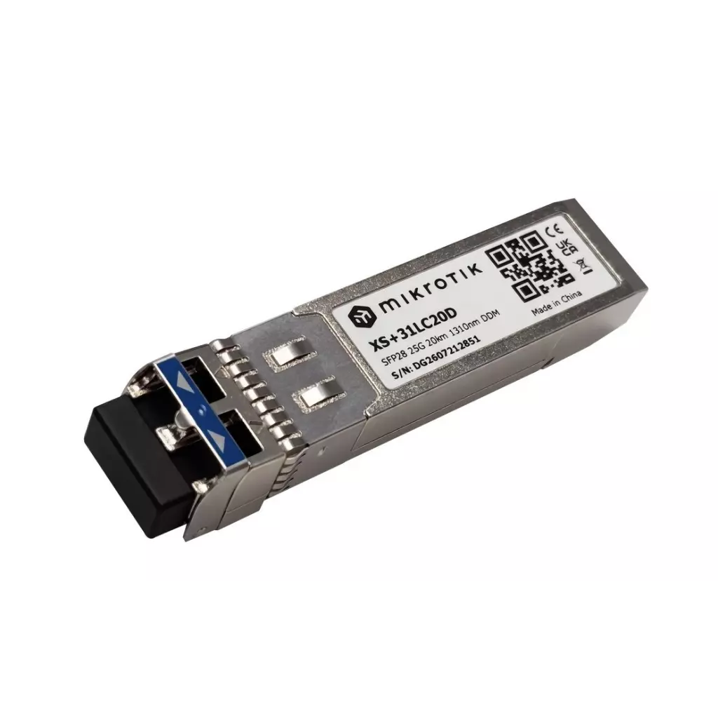 Obrázek produktu MikroTik XS+31LC20D, SFP/SFP+/SFP28, 1/10/25G, SM, 20km, 1310nm
