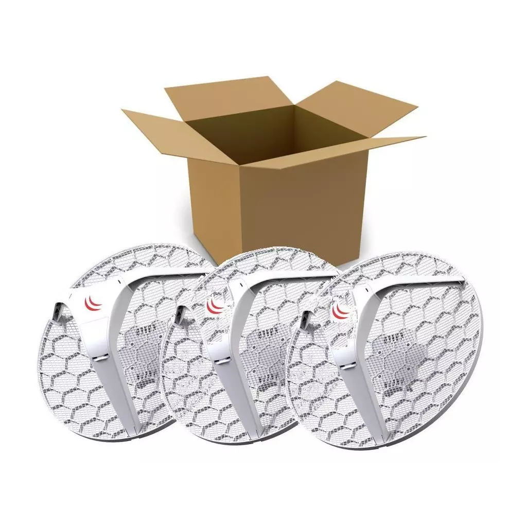 Obrázek produktu MikroTik RBLHG-5nD-3 Outdoor 802.11an 24,5dBi jednotka LHG 5 (3-pack)