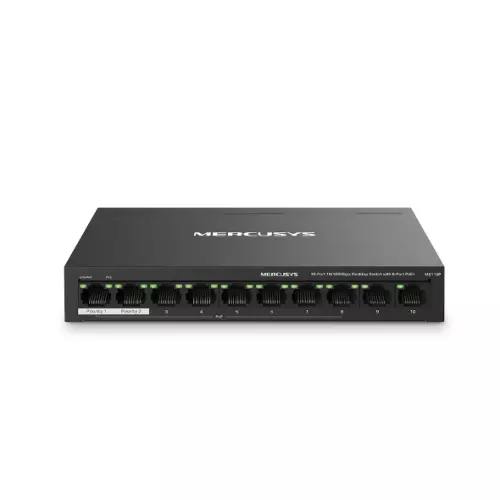 obrázek produktu Mercusys MS110P 10xFE desktop switch 8xPoE+