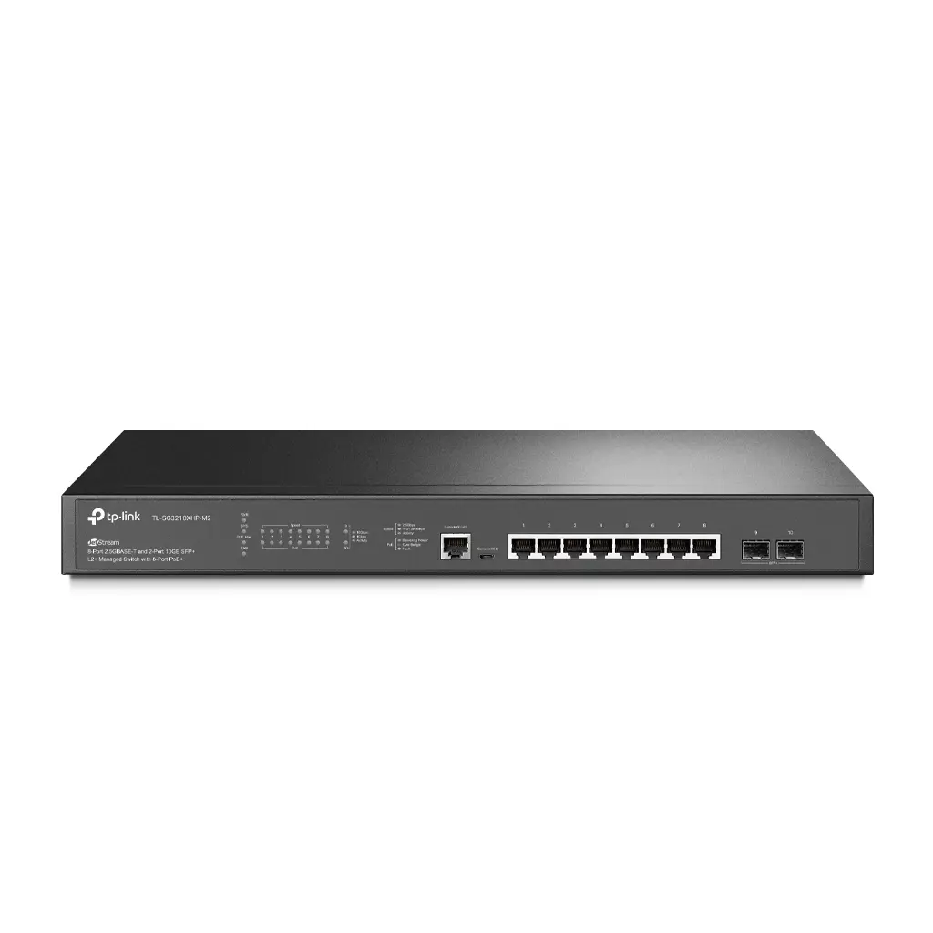 Obrázek produktu TP-Link SG3210XHP-M2 8x2.5Gb 2xSFP+ L2+ switch 240W POE+ Omada SDN