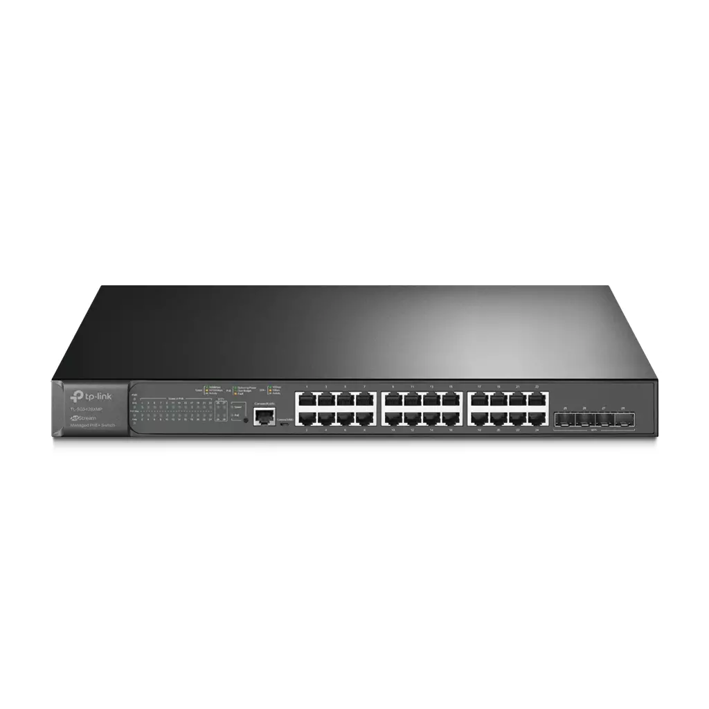 Obrázek produktu TP-Link SG3428XMP 24Gb 4x10G SFP+ Managed L2+ switch 384W POE+ Omada SDN