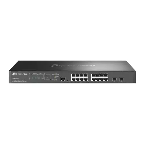 obrázek produktu TP-Link SG3218XP-M2 16x2.5G 2xSFP+ L2+8xPOE+ Omada switch