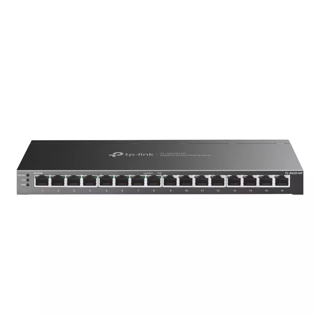 Obrázek produktu TP-Link SG2016P 16xGb(8xPoE+) 120W smart switch Omada SDN