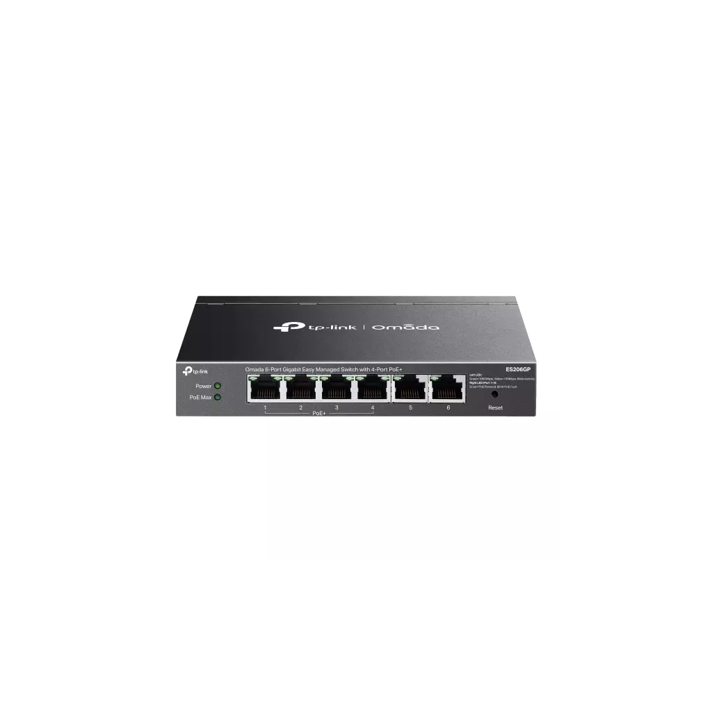Obrázek produktu TP-Link ES206GP 6xGb (4xPOE+) Easy Man.switch Omada