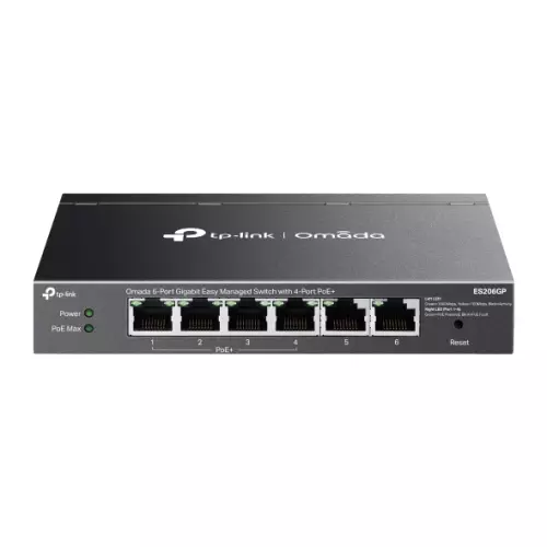 obrázek produktu TP-Link ES206GP 6xGb (4xPOE+) Easy Man.switch Omada