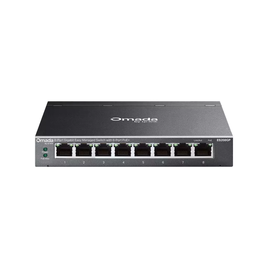 Obrázek produktu TP-link ES208GP 8xGb Easy Man.switch Omada