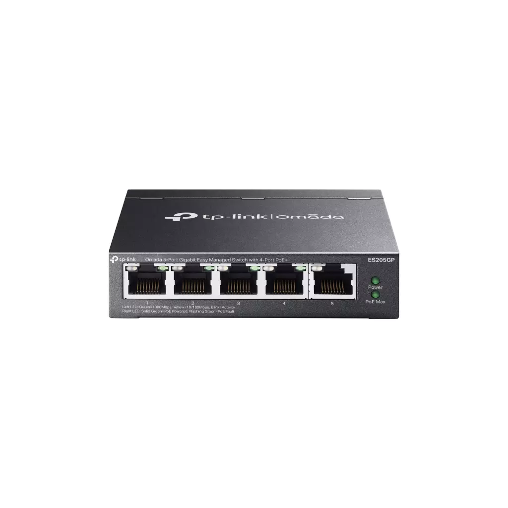 Obrázek produktu TP-Link ES205GP 5xGb (4POE+) 65W Easy managed Switch