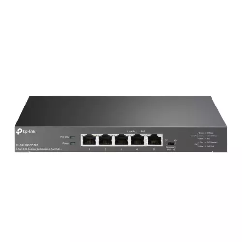 obrázek produktu TP-Link TL-SG105PP-M2 5x2,5Gb (4xPOE++) Desktop Switch