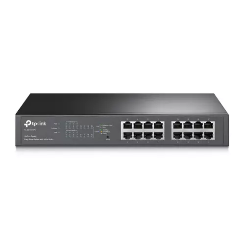 obrázek produktu TP-Link TL-SG1016PE 16xGb,(8xPOE+) easy smart rack switch 150W