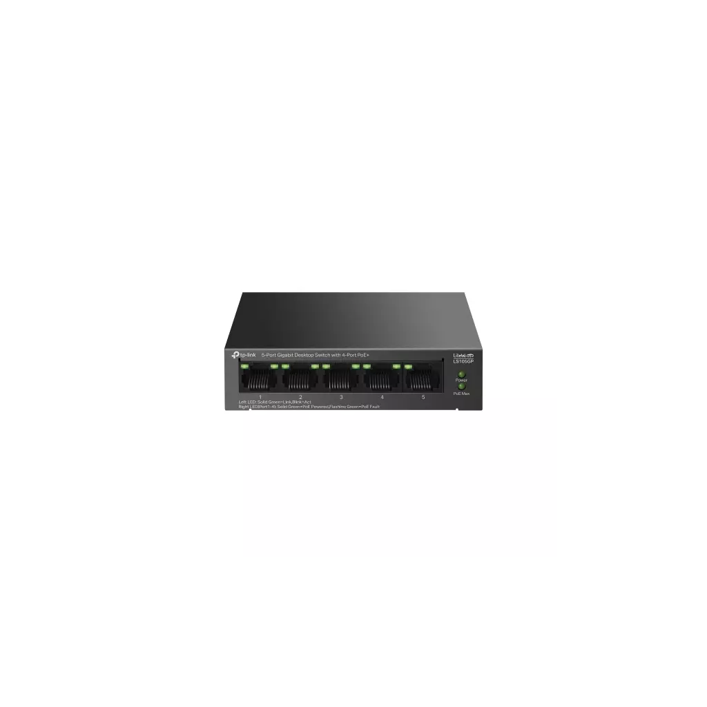 Obrázek produktu TP-Link LS105GP 5xGb (4xGb POE+) Desktop switch