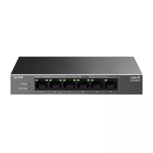 obrázek produktu TP-Link LS106LP 6x10/100 (4xPOE) Desktop switch