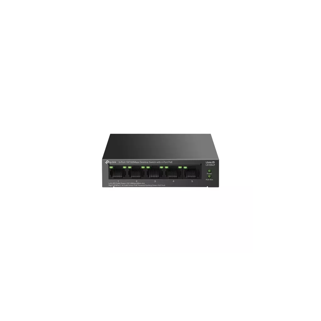 Obrázek produktu TP-Link LS105LP 5x10/100 (4xPOE) Desktop switch