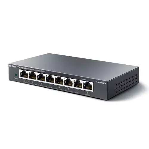 obrázek produktu TP-Link TL-RP108GE easy smart switch, 7xGb passive POE-in, 1xGb pas.POE-out