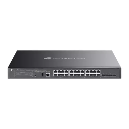 obrázek produktu Omada 24-Port Gigabit Stackable Lite L3 Managed PoE++ Switch with 4 10G Slots