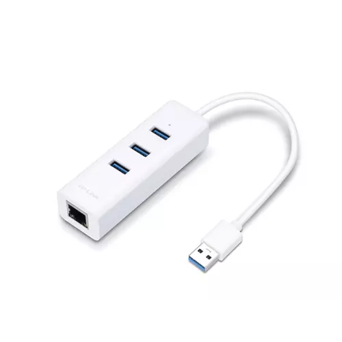 obrázek produktu TP-Link UE330 USB 3.0 3-portový USB hub & gigabitový ethernet adaptér
