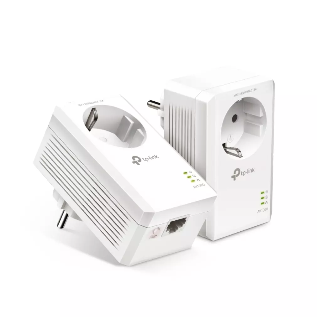 Obrázek produktu TP-Link TL-PA7017P KIT AV1000 Gb průchozí Powerline sada (2ks)