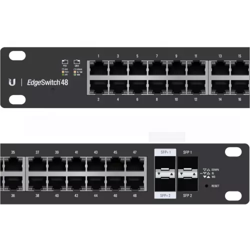 obrázek produktu Ubiquiti EdgeSwitch 48xGb 2xSFP 2xSFP+ PoE+ ES-48-500W