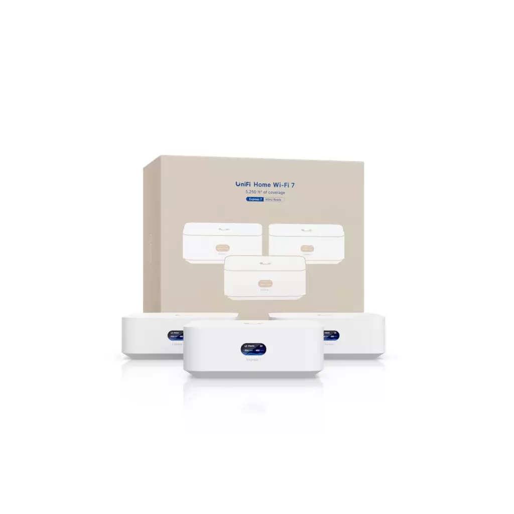 Obrázek produktu Ubiquiti UX7-3, UniFi Express 7, Whole Home WiFi (3-pack)