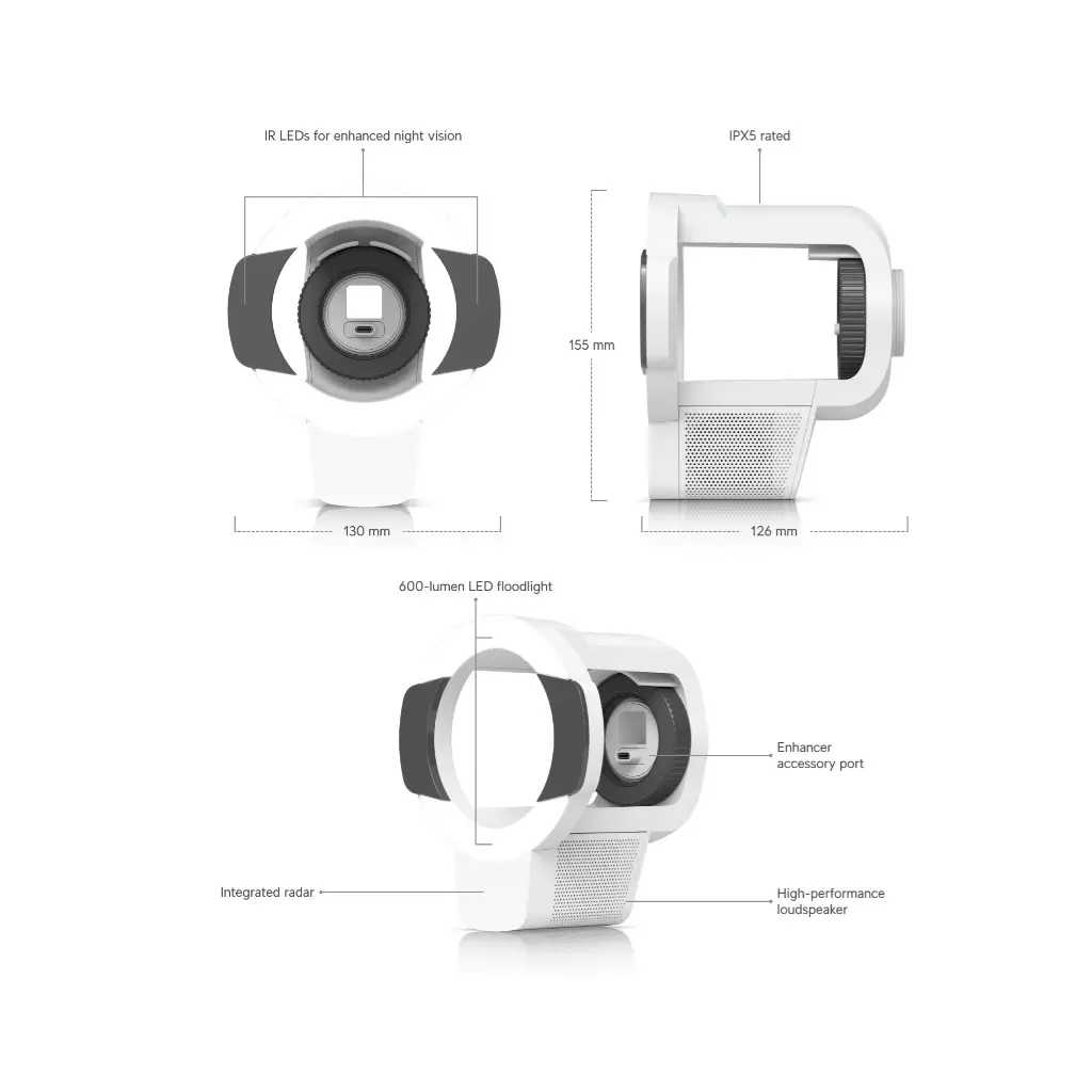 Obrázek produktu Ubiquiti UACC-Pro-Bullet-Enhancer-W, Pro Bullet Enhancer, bílá