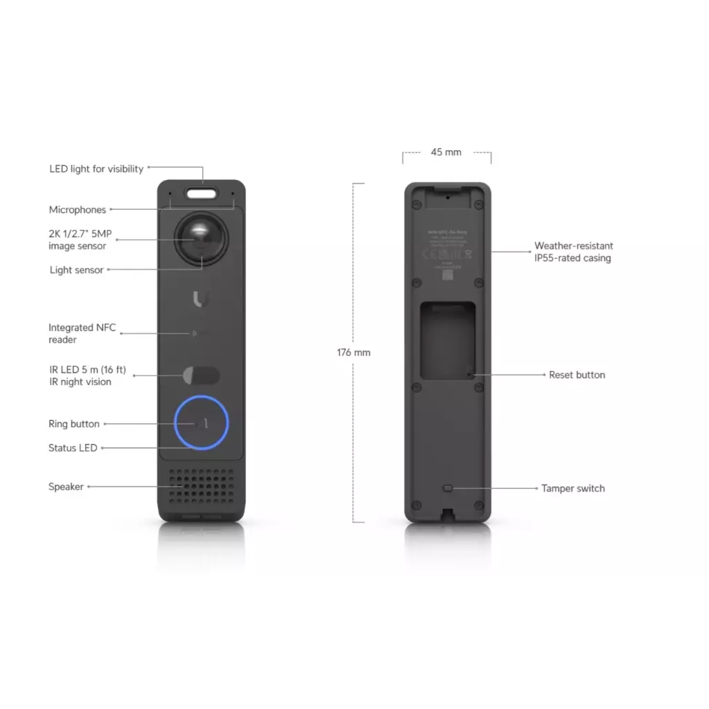 Obrázek produktu Ubiquiti UVC-G6-Entry, UniFi Protect/Access G6 Entry