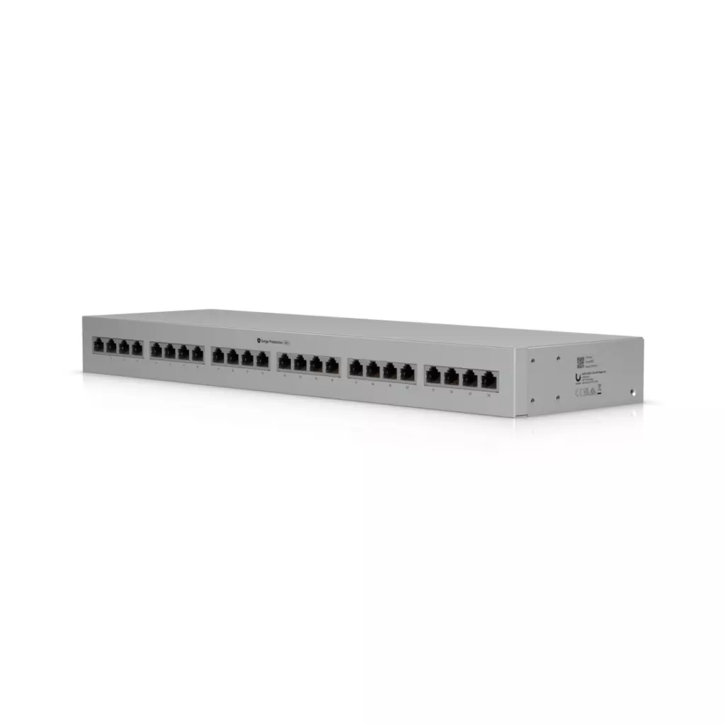 Obrázek produktu Ubiquiti UACC-ETH-SP-Panel-24 - Ethernet Surge Protection Rack-mount, přepěťová ochrana rack