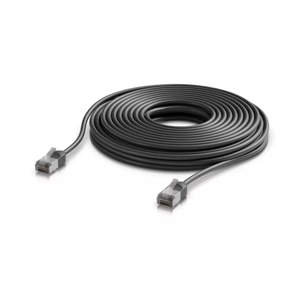 Obrázek produktu Ubiquiti UACC-Cable-Patch-Outdoor-C6A-12M-BK, UniFi Premium Patch Cable Outdoor, 12m, černá