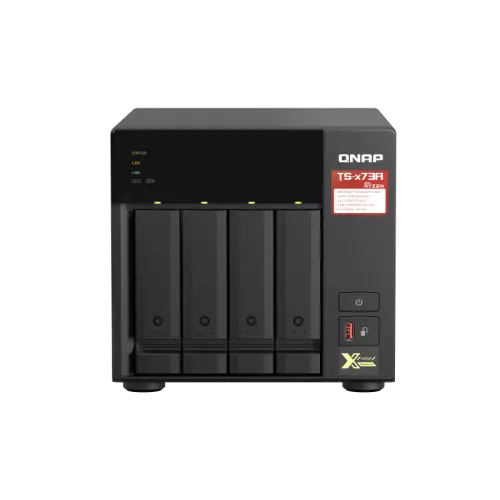 obrázek produktu QNAP TS-473A-8G (Ryzen 2,2GHz / 8GB RAM / 4x SATA / 2x M.2 NVMe slot / 2x 2,5GbE / 2x PCIe / 4x USB)