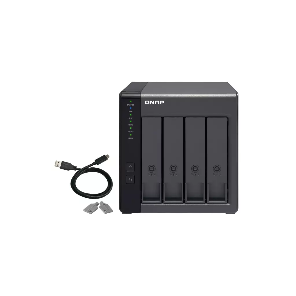 Obrázek produktu QNAP TR-004 rozšiřovací jednotka pro PC či QNAP NAS (4x SATA / 1 x USB 3.0 typu C)