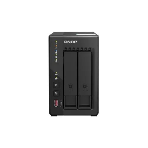 obrázek produktu QNAP TS-253E-8G (4core 2,6GHz, 8GB RAM, 2x SATA, 2x M.2 NVMe slot, 2x HDMI 4K, 2x 2,5GbE, 4x USB)