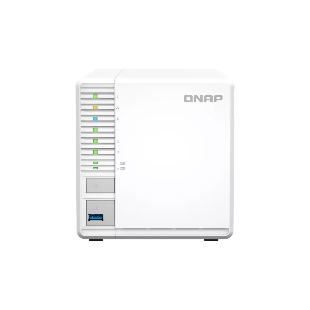 Obrázek produktu QNAP TS-364-8G (4core 2,9GHz, 8GB RAM, 3x SATA, 2x M.2 NVMe sloty, 3x USB, 1x 2,5GbE, 1x HDMI 1.4b)