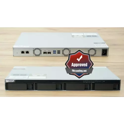 obrázek produktu QNAP TS-435XeU-4G (2,2GHz, 4GB RAM, 4x SATA, 2x M.2 NVMe, 2x 2,5GbE, 2x 10GbE SFP+, malá hloubka)