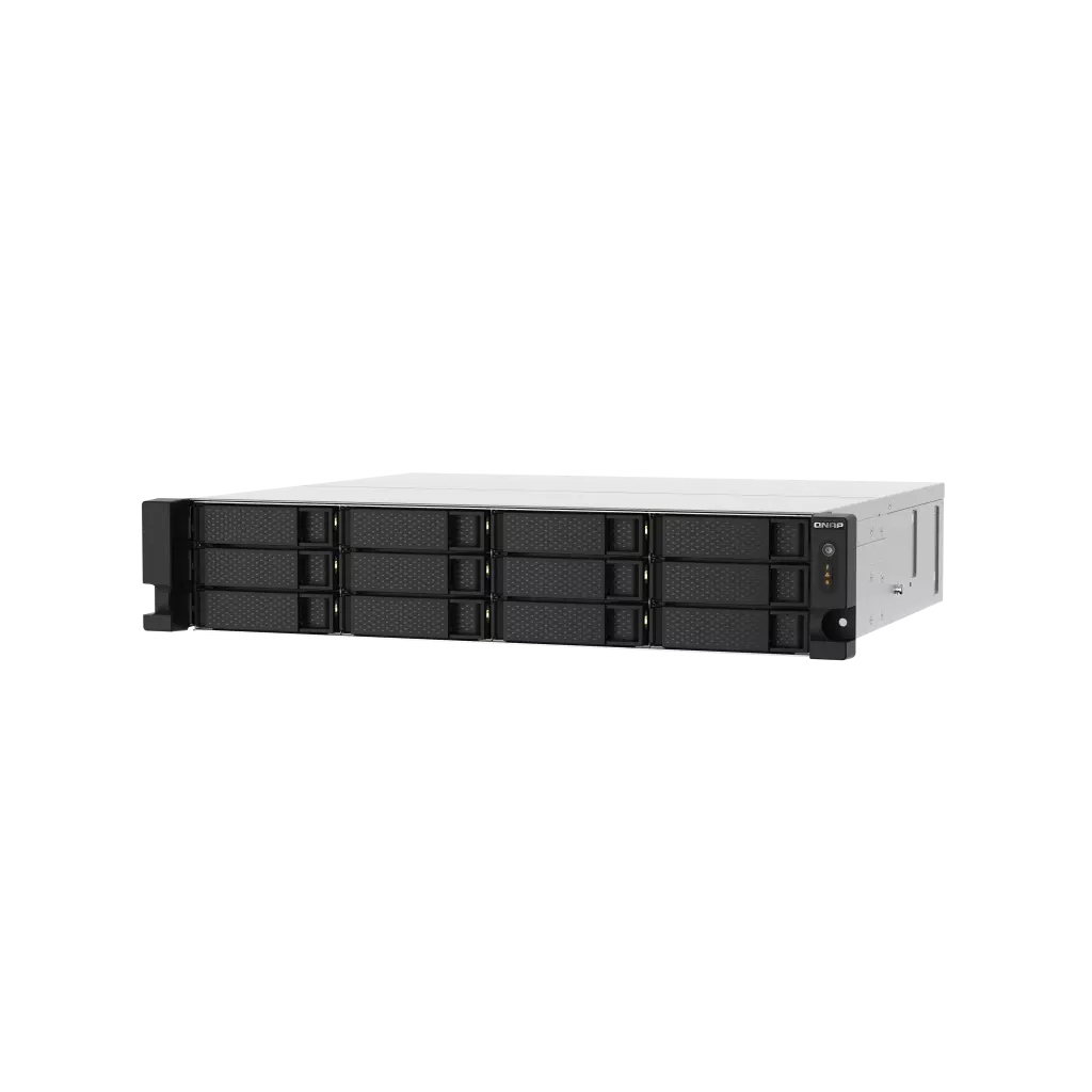Obrázek produktu QNAP TS-1273AU-RP-8G (Ryzen V1500B 2,2GHz / 8GB RAM / 12x SATA / 2x 2,5GbE / 2x PCIe / 2x zdroj)