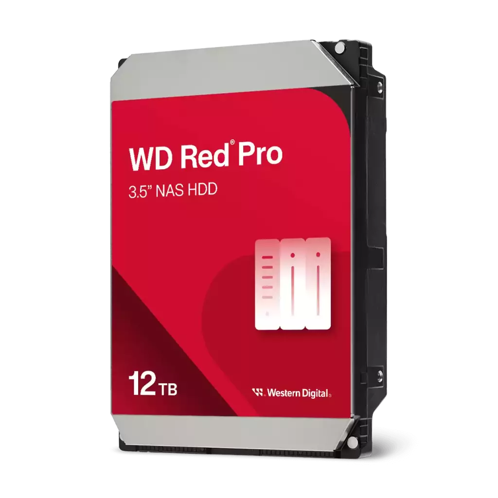 Obrázek produktu QNAP WD, HDD, Red Pro, SATA III, 3.5-inch, 12TB, WD122KFBX