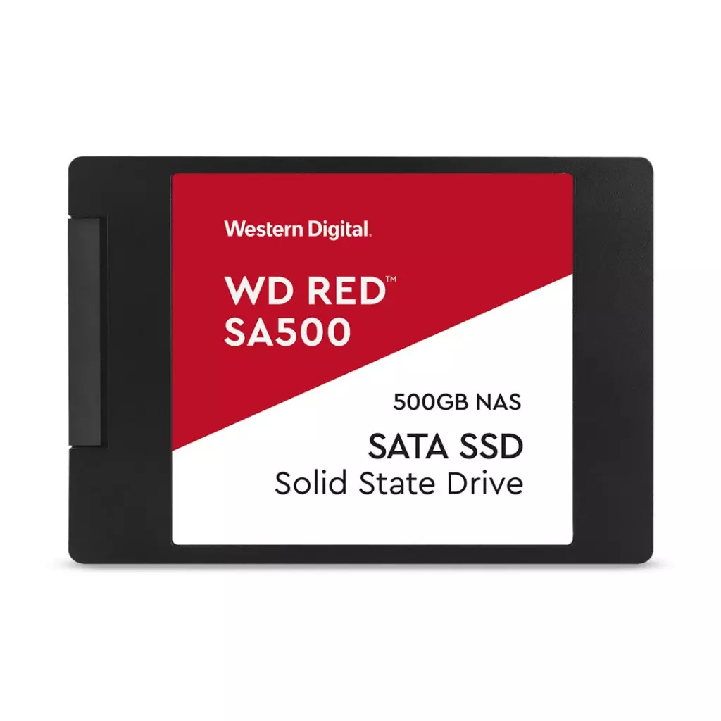 Obrázek produktu QNAP WD, SSD, Red SA500, SATA III, 2.5-inch, 0.5TB, WDS500G1R0A