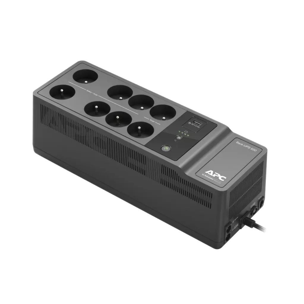 Obrázek produktu APC Back-UPS 650VA (Cyberfort III.), 230V, 1USB charging port, BE650G2-FR